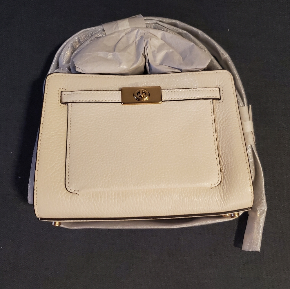 Coach Lane mini colorblock top handle bag